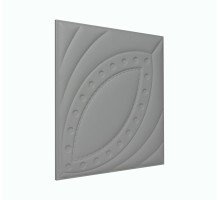 Мягкая стеновая панель из экокожи Petal 400х400 мм - Gray