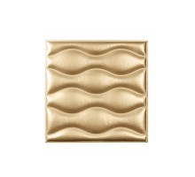 Мягкая стеновая панель из экокожи Wave - Gold